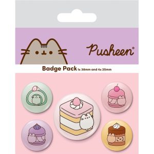 Set 5 chapas Pusheen