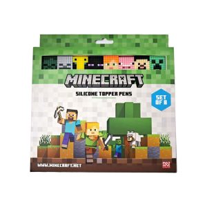 Blister 8 Boligrafos Punta Fina Topper Minecraft