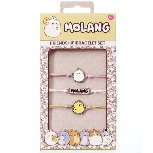 Blister 3 pulseras de la amistad Molang
