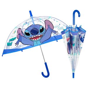 Paraguas manual transparente Stitch Disney 45cm