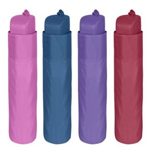 Paraguas plegable manual colores lisos 54cm surtido