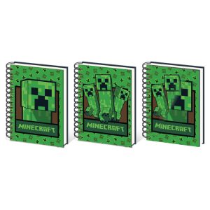 Cuaderno A5 3D Minecraft surtido